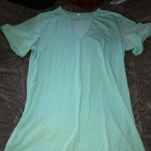 Turquoise T-shirt Dress